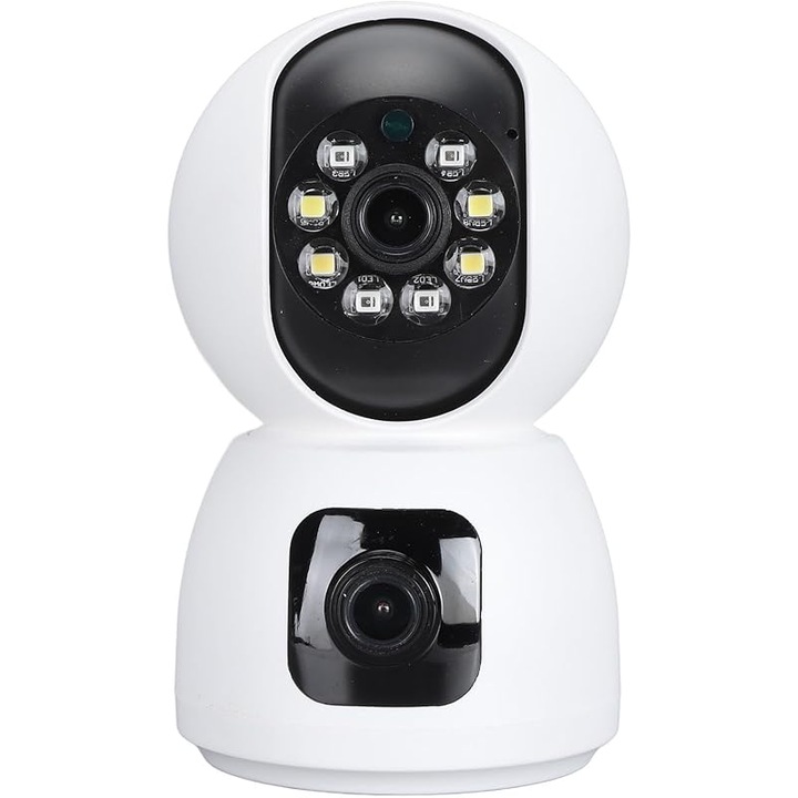 Камера за вътрешно наблюдение, FOXMAG24, Full HD, двупосочно аудио-видео, бяла, Wi-Fi