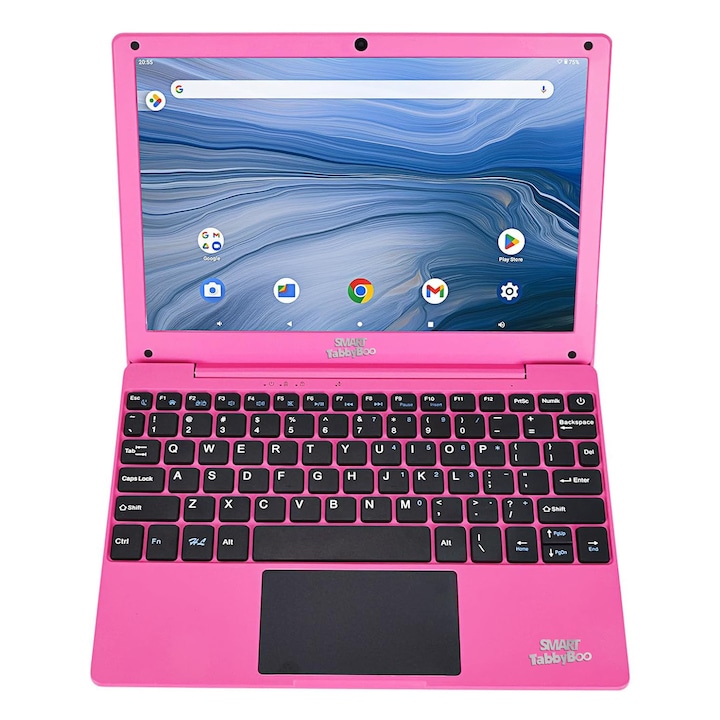 Детски таблет SMART TabbyBoo NetBook PRO, 128GB, 4GB RAM, Android 14, OctaCore, 10.1 inch IPS - Розов
