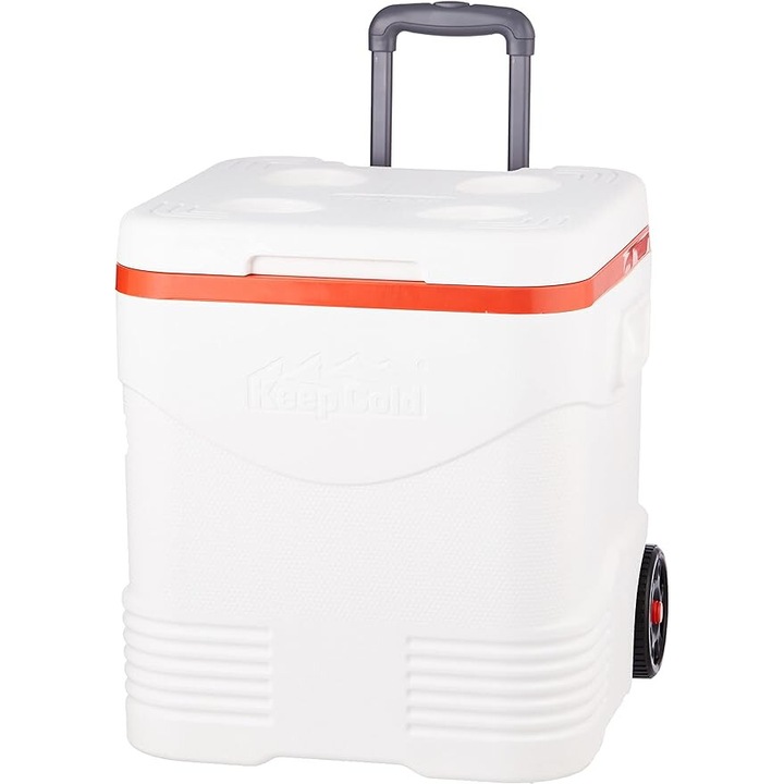 Кутия за къмпинг с поставки за чаши, Хладилна, 45л