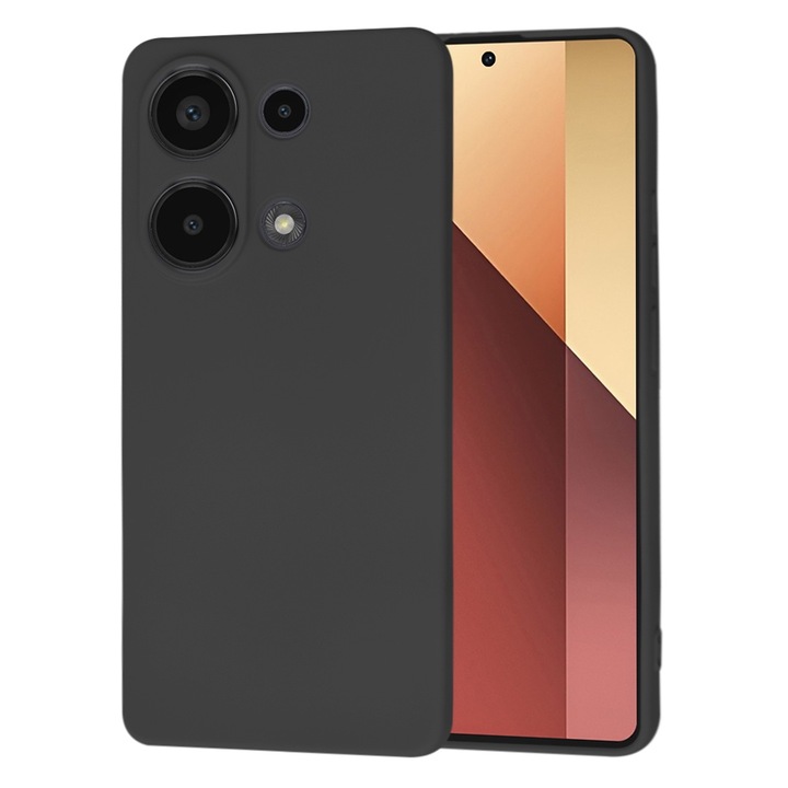 Védőtok Xiaomi Redmi Note 13 Pro 4G/Poco M6 Pro 4G, Cipsir Urban, SoftFlex, Q82, Canvas, Deep Dark