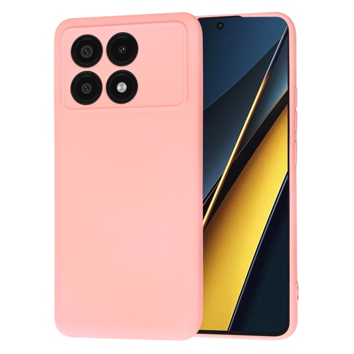 Калъф с висока защита за Xiaomi Poco X6 Pro, Tuds Shield, SoftFlex, U49, Canvas, Chalk Soft Rose