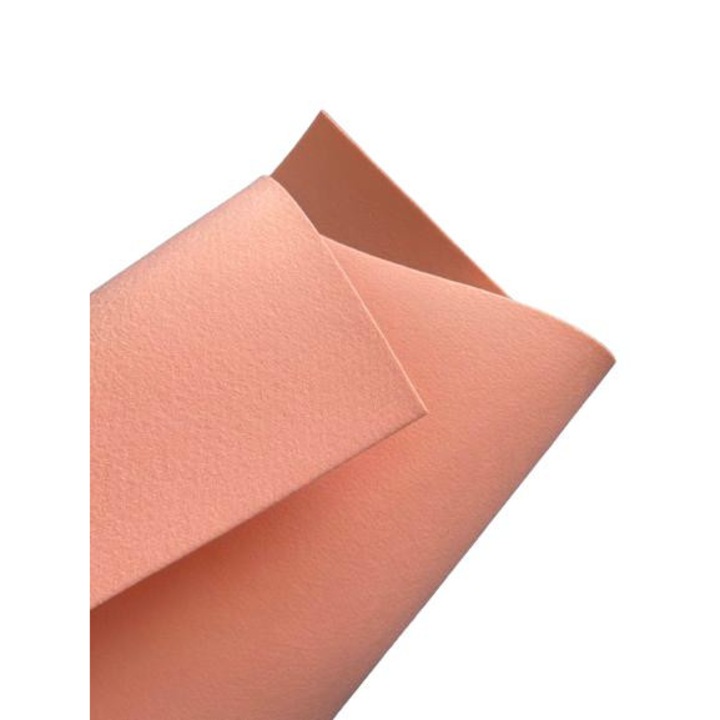 Fetru rigid 3mm 100X100cm, roz piersica