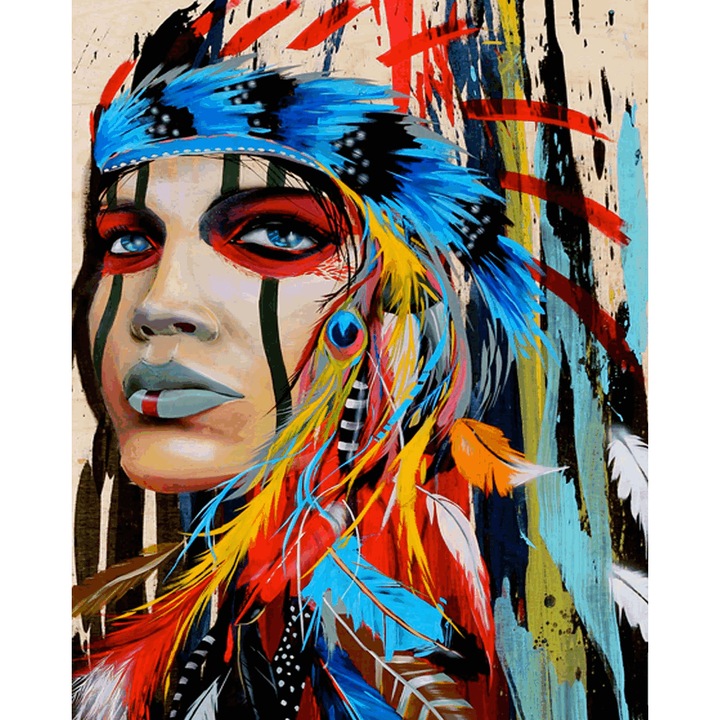 Set de Pictura cu Diamante 5D DIY Ewwtrey, J-2068, 30x40cm