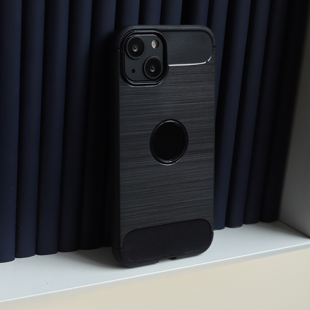 Husa de Protectie Compatibila cu APPLE iPhone 15 PRO MAX, Silicon, Rezistenta la socurilor, Negru Carbon