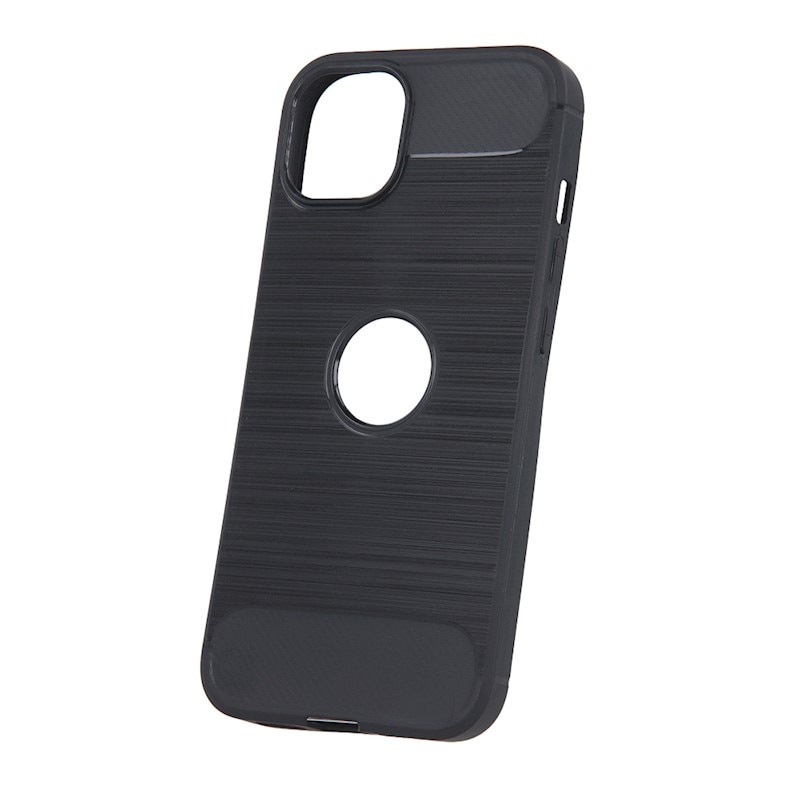 Husa de Protectie Compatibila cu APPLE iPhone 15 PRO MAX, Silicon, Rezistenta la socurilor, Negru Carbon