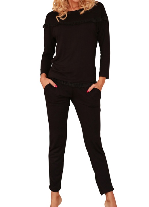 Pijama din vascoza Kalimo, CALPE, Negru