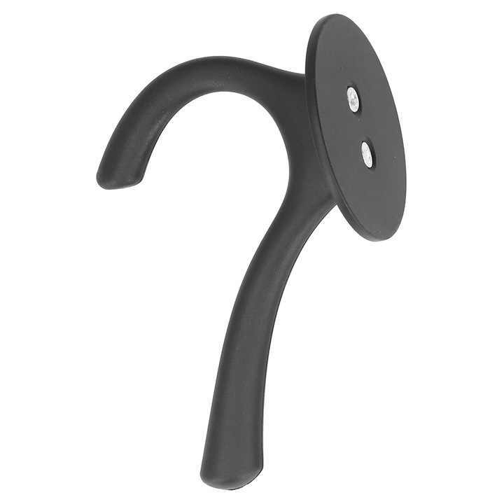 Akasztó, falra rögzíthető, matt fekete