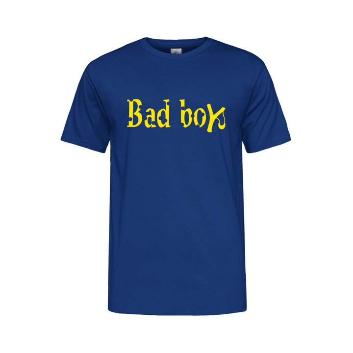 Printeed, Tricou barbati cu decolteu rotund, Baieti rai, Albastru regal, S