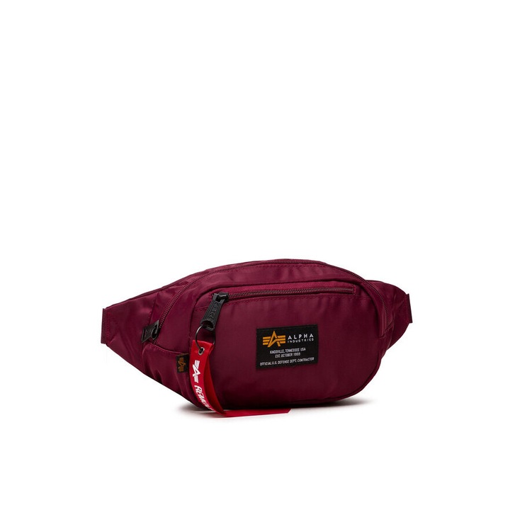 Sporttáska, ALPHA INDUSTRIES, 405915, Textil, Burgundy, One Size INTL