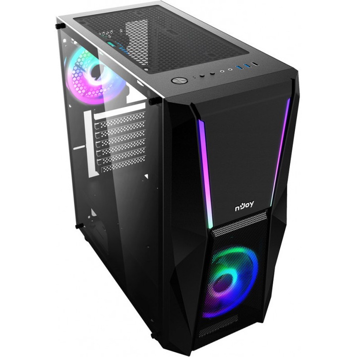 Настолен компютър AMD Ryzen 3 4100 до 4 Ghz, 16 GB ram DDR4, ултра-бърз SSD m.2 NVME 512 GB, специална видеокарта за игри Nvidia GeForce RTX4060 8 GB GDDR6 128 бита, RGB кутия