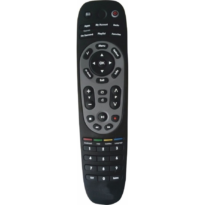 Telecomanda Universala Huayu LOR183 pentru receptoare digitale Nova, Negru