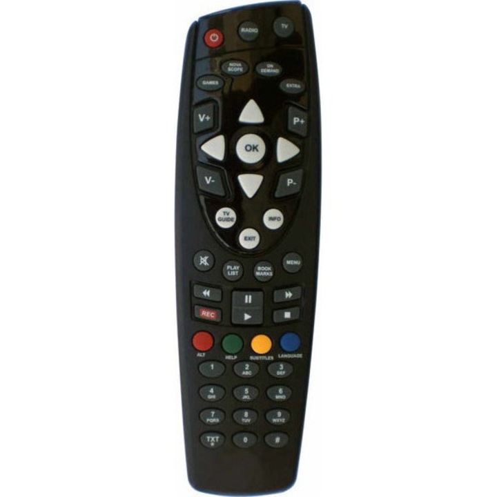 Telecomanda compatibila cu receptoare digitale Nova, Huayu SAT-LOR 165, Negru