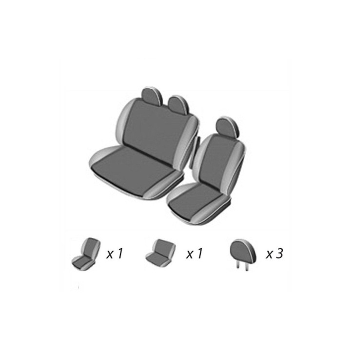 IdealSTORE Универсални калъфи за 2+1 седалки, удобни, издръжливи, противоплъзгащи, дишащи