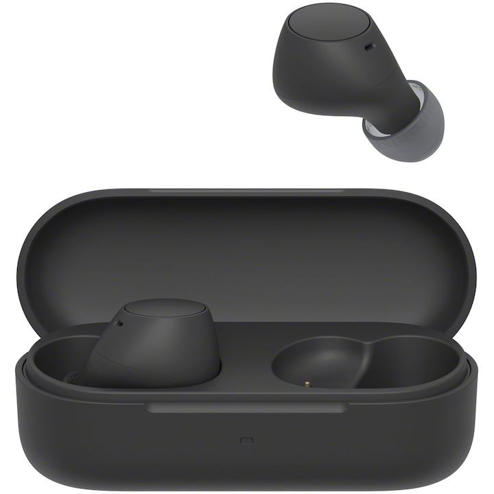 Casti In-Ear Sony WF-C510B, True Wireless, Conexiune multipunct, Incarcare rapida, Mod Ambient Sound, Microfon, Bluetooth, IPX4, Autonomie 11 ore, Negru