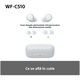 Casti In-Ear Sony WF-C510W, True Wireless, Conexiune multipunct, Incarcare rapida, Mod Ambient Sound, Microfon, Bluetooth, IPX4, Autonomie 11 ore, Alb