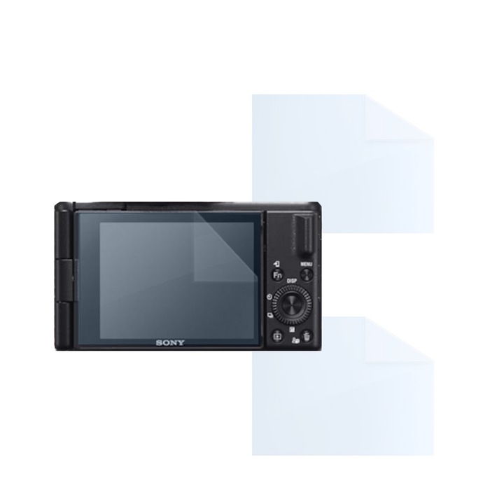 Комплект фолио за Sony ZV-1, FONIX LENS DEFENSE, 2 силиконови фолиа за екрана, против удари, против надраскване, регенерируеми, издръжливи, устойчиви на атмосферни влияния, прозрачни