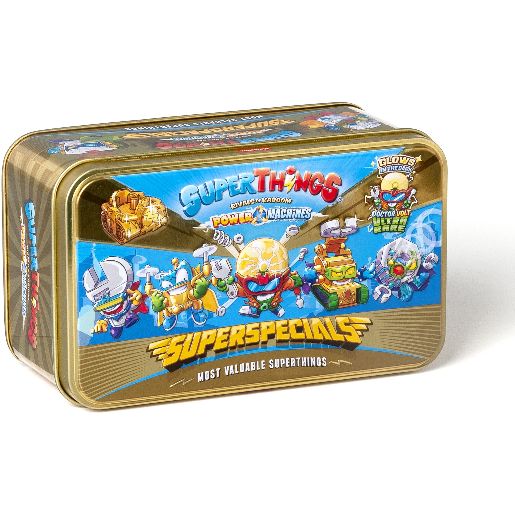 Set figurine SuperThings - SuperSpecials, cutie metalizata, seria