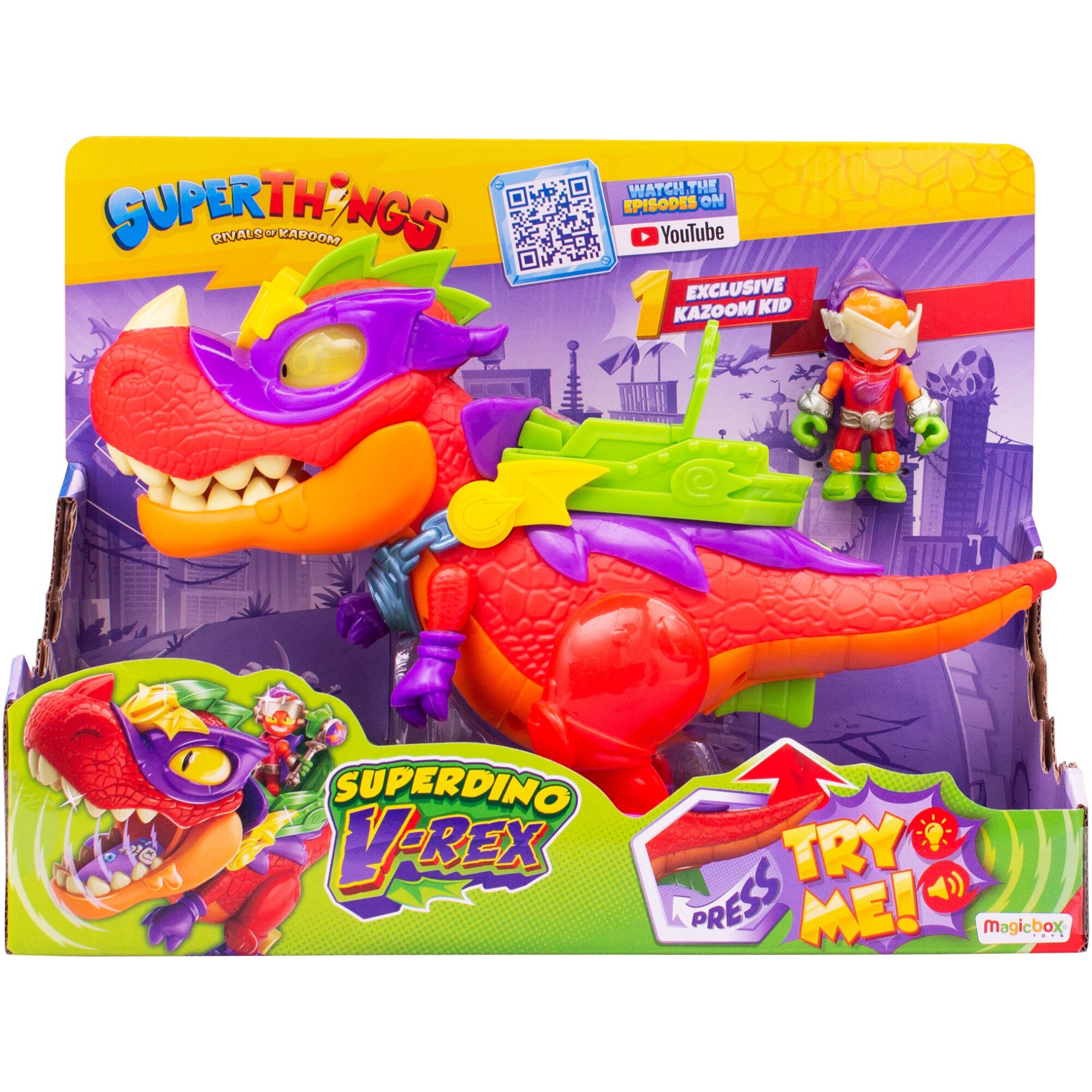 MEGAREX, VNGD 3点セット Set de joaca SuperThings - SuperDino, V-Rex - eMAG.ro