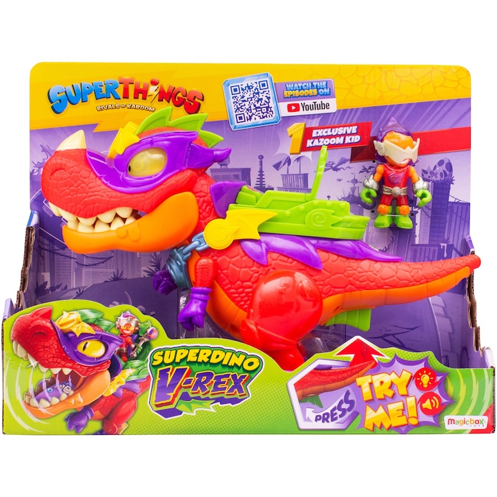 SuperThings játékkészlet - SuperDino, V-Rex