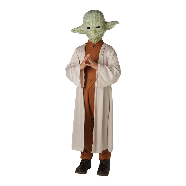Costum Deluxe Yoda, Star Wars pentru copii, 3-4 ani, 98-104 cm