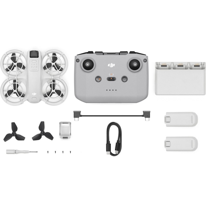 Дрон DJI Neo Fly More Combo, 4K30, 12MP + Контролер RC-N3
