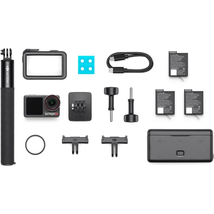 Camera video sport DJI Osmo Action 5 Pro, 4K120, 40MP, Adventure Combo