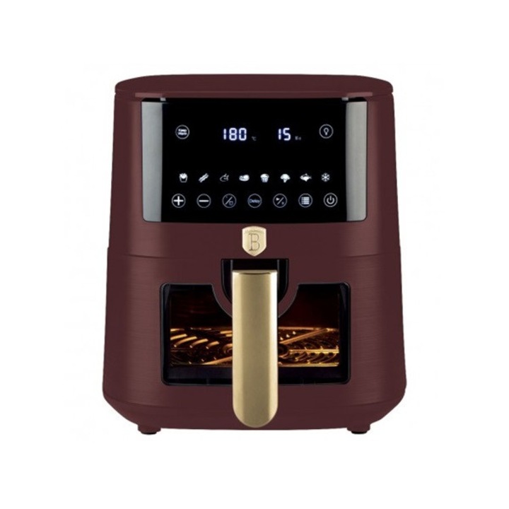 Berlinger Haus BH/9606 matt bordó 8 L forrólevegős sütő