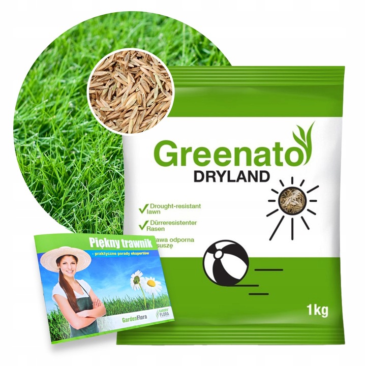 Seminte de Gazon, Greenato Dryland, Pentru Zone Uscate, 2kg, 100mp