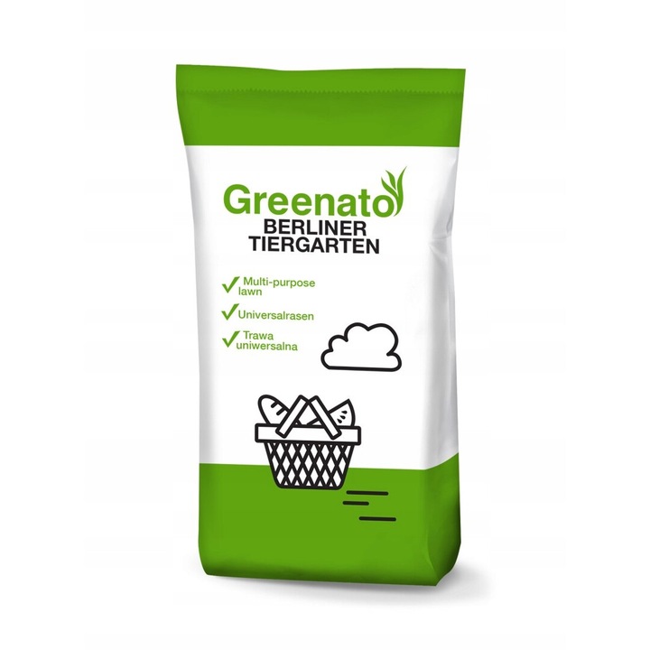 Seminte de Gazon, Greenato Berliner Tiergarten, Universal, 10kg, 500mp
