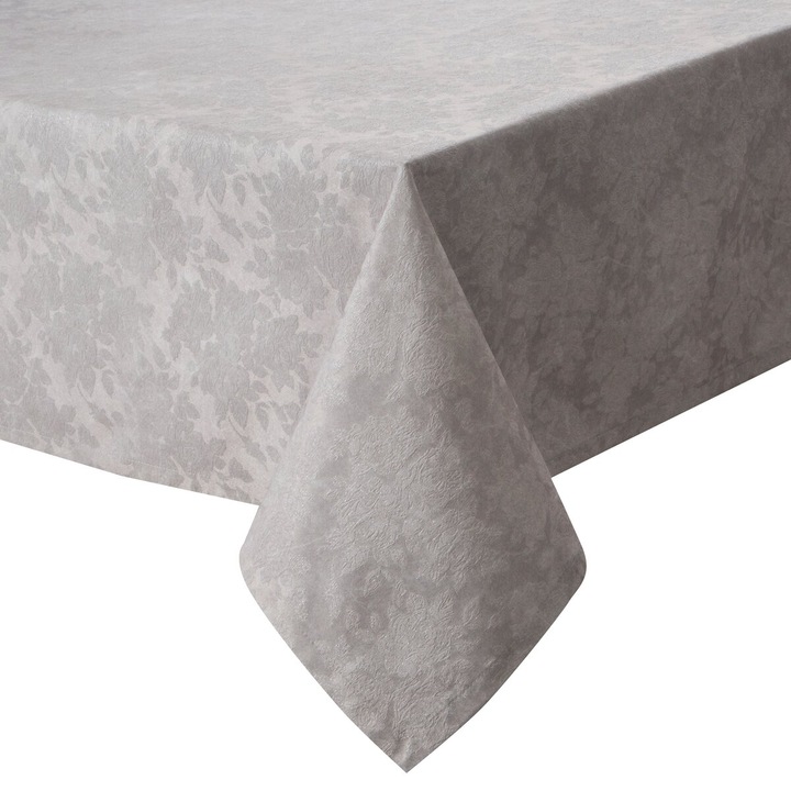 Fata de masa INES6 160 x 300 cm Eurofirany argint stralucitor