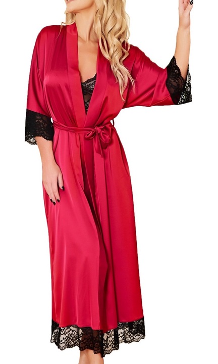 Halat din satin Kalimo SUMATRA, Visiniu