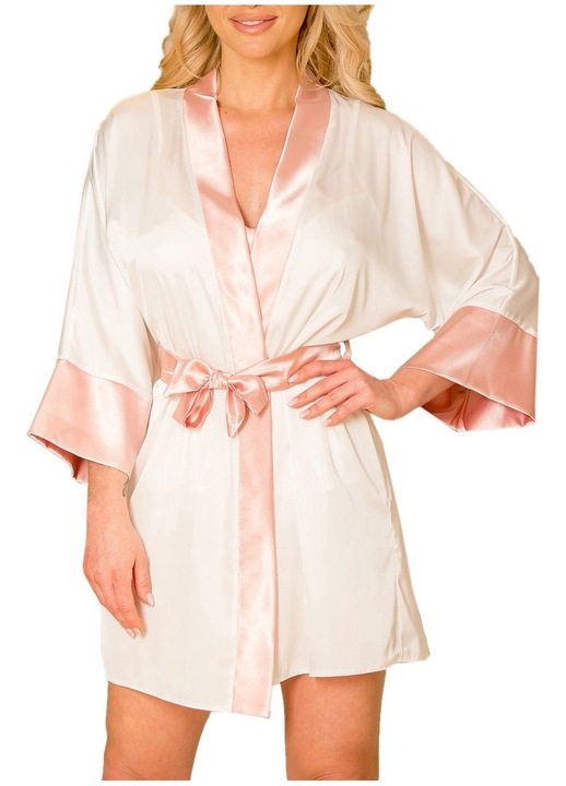 Halat din satin din colectia Kalimo, AMPAT, Ecru