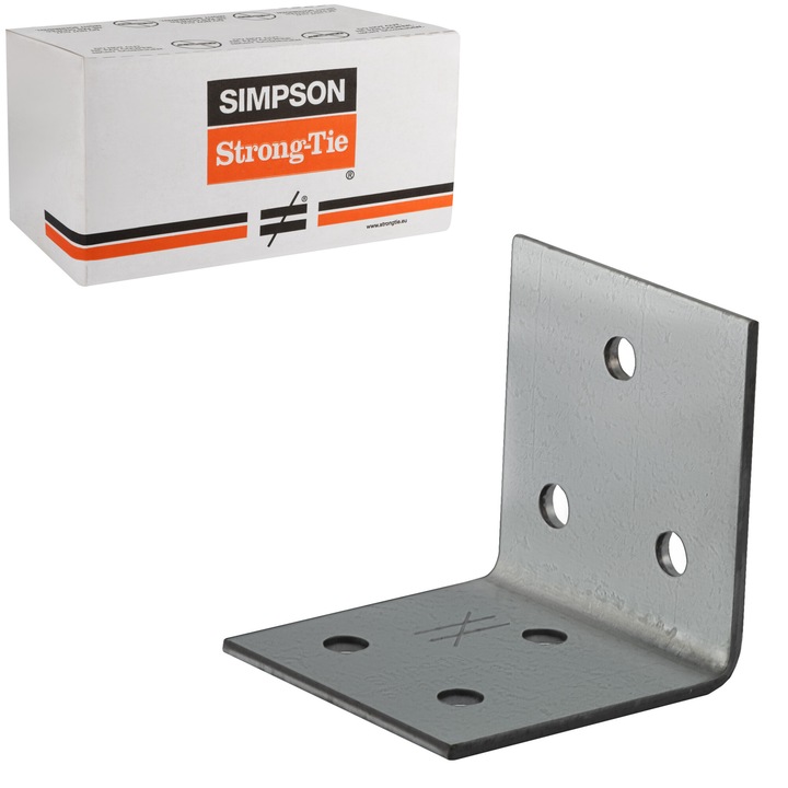 Set 200 Coltar perforat dulgherie 40x40x40 x 2 mm, pentru lemn, Simpson ANPS