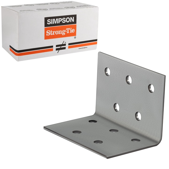 Set 200 Coltar perforat dulgherie 40x40x60 x 2 mm, pentru lemn, Simpson ANPS