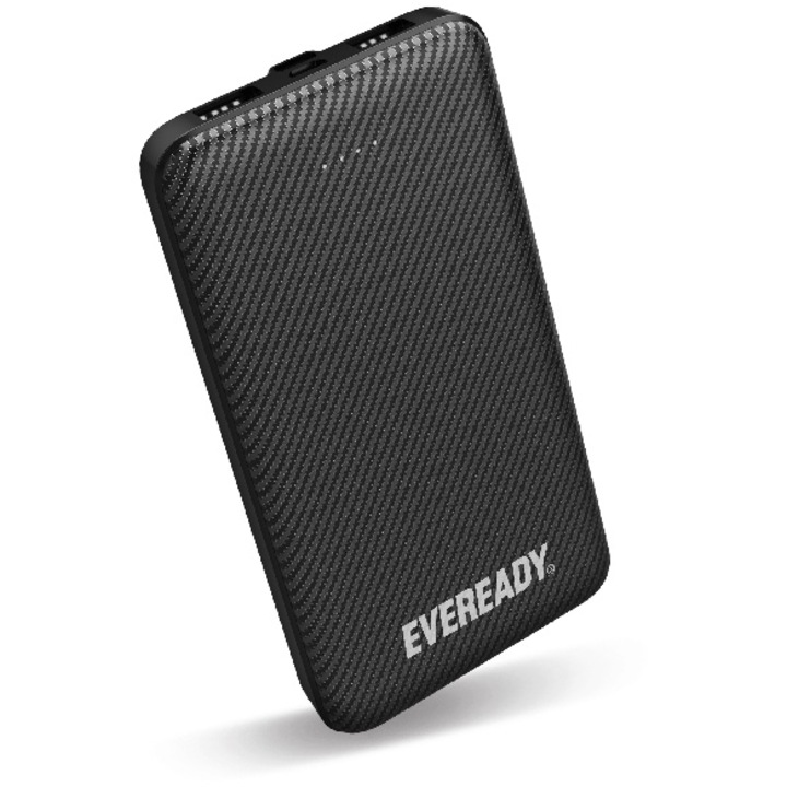 Acumulator extern Eveready 10.000mAh Slim, Negru