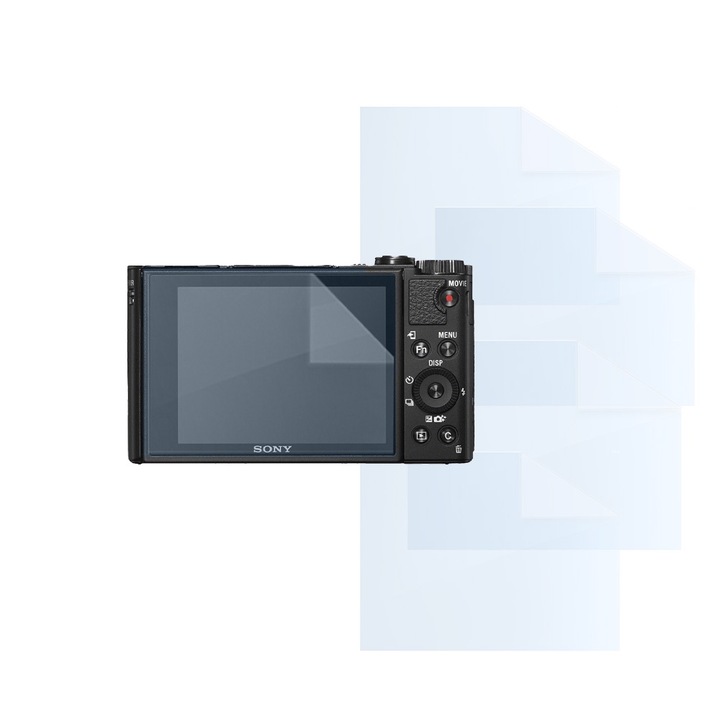 Filmkészlet Sony Cyber-Shot HX99-hez, FONIX LENS DEFENSE, 4 szilikon képernyőfólia, ütésálló, karcmentes, regenerálható, tartós, időjárásálló, átlátszó