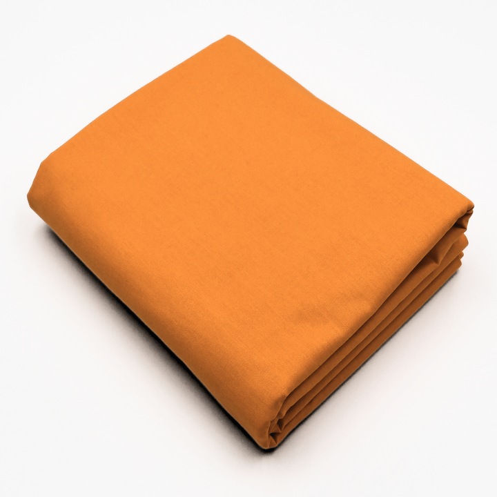 Material bumbac ranforce Oeko-Tex 500 cm x 240 cm portocalie