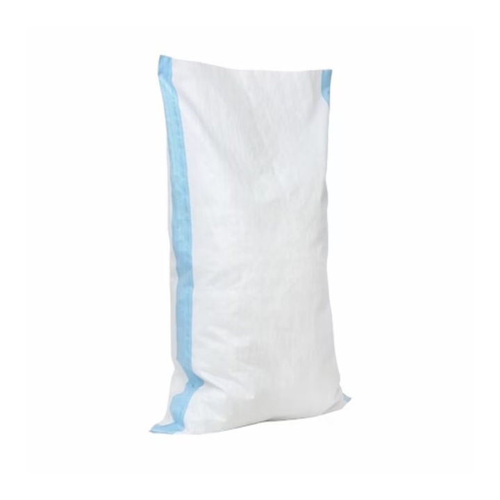 Set 4 buc. sac rafie alba dungi albastre, depozitat eficient cereale, grau porumb, floarea soarelui, carat diverse produse sau lucruri, Yupy®