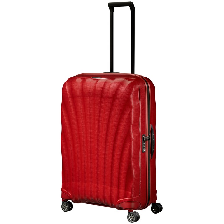 Troler Samsonite C-Lite Spinner, 75x51x31cm, rosu chilli