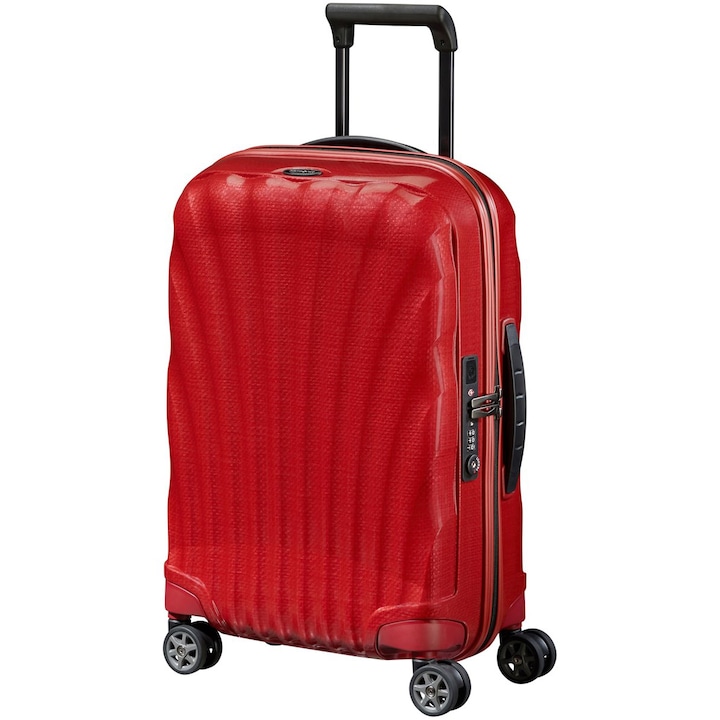 Куфар Samsonite C-Lite Spinner, Разширяем, 55x40x20 см, Chilli red