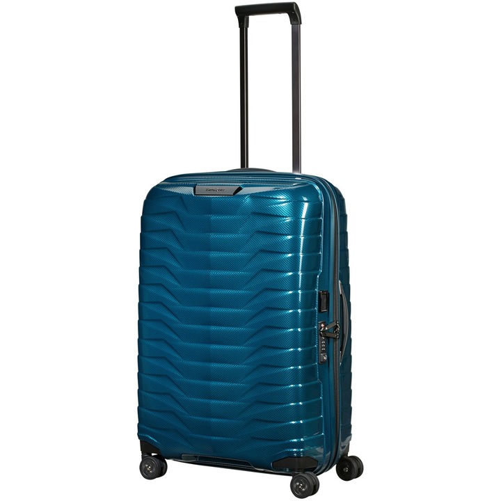 Куфар Samsonite Proxis Spinner, 69x48x29 см, Петролно син