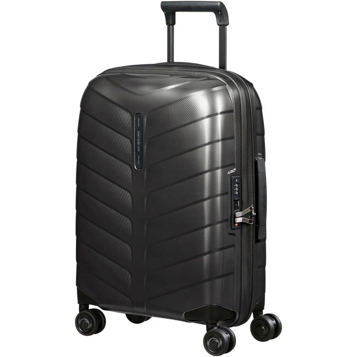 Куфар Samsonite Attrix Spinner, Разширяем, 55x40x20 см, Антрацит