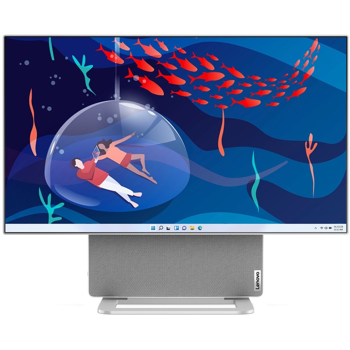 Настолен компютър Lenovo Yoga AIO 7 27APH8, Процесор AMD Ryzen 7 8845HS (3.8/5.1GHz, 16M), 32 GB, 1 TB SSD M.2 NVMe, AMD Radeon 780M, Windows 11 Home