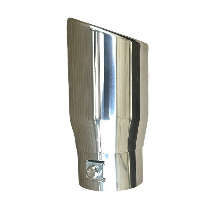 Ornament toba esapament AutoSSF ® 199, din otel inoxidabil lustruit, sunet sport, intrare Ø36-62mm, iesire Ø76