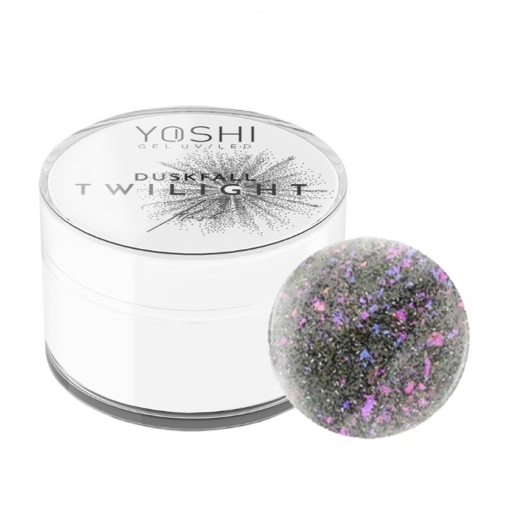Gel constructie unghii Yoshi TWILIGHT Duskfall, multicolor, 15ml