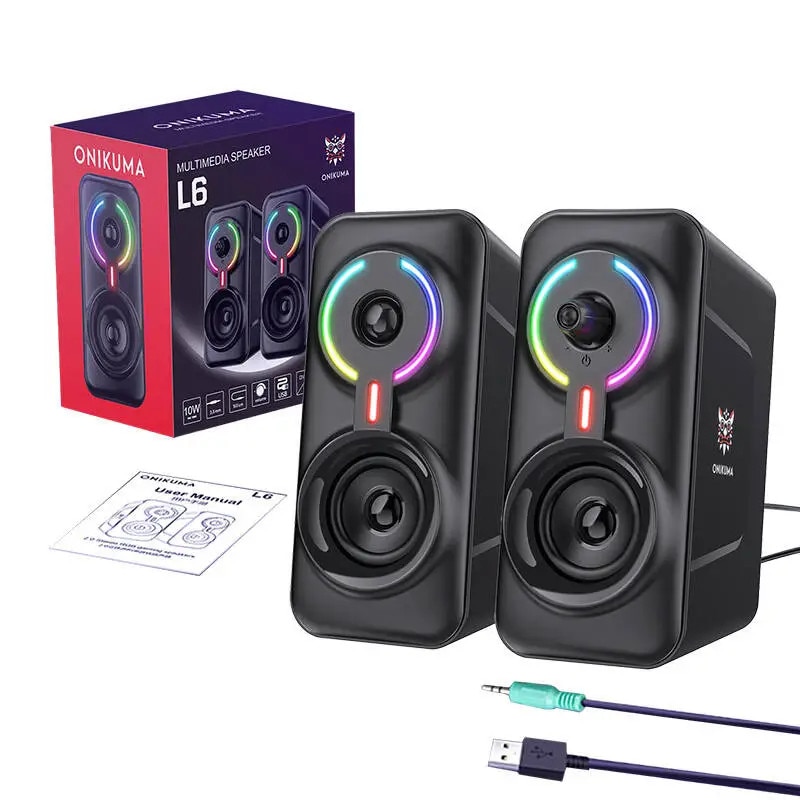 Boxe gaming ONIKUMA L6, LED multicolor, Bluetooth 5.0, negru
