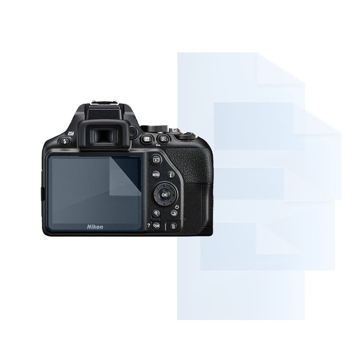 Filmkészlet Nikon Z 5-höz, FONIX LENS DEFENSE, 4 szilikon képernyőfólia, ütésálló, karcmentes, regenerálható, tartós, időjárásálló, átlátszó