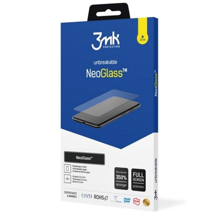 3mk NeoGlass védőfólia iPhone 16 Pro Max telefonhoz, fekete