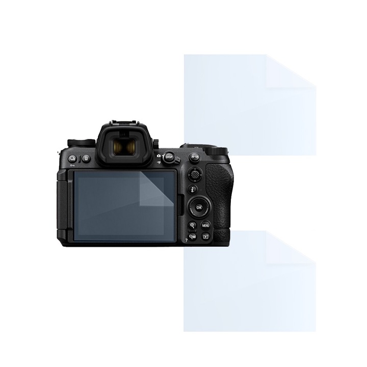 Set Folii pentru Nikon Z 6 III, FONIX LENS DEFENSE, 2 Folii de Silicon pentru Ecran, Anti-soc, Impotriva zgarieturilor, Regenerabile, Durabile, Rezistente la intemperii, Transparent