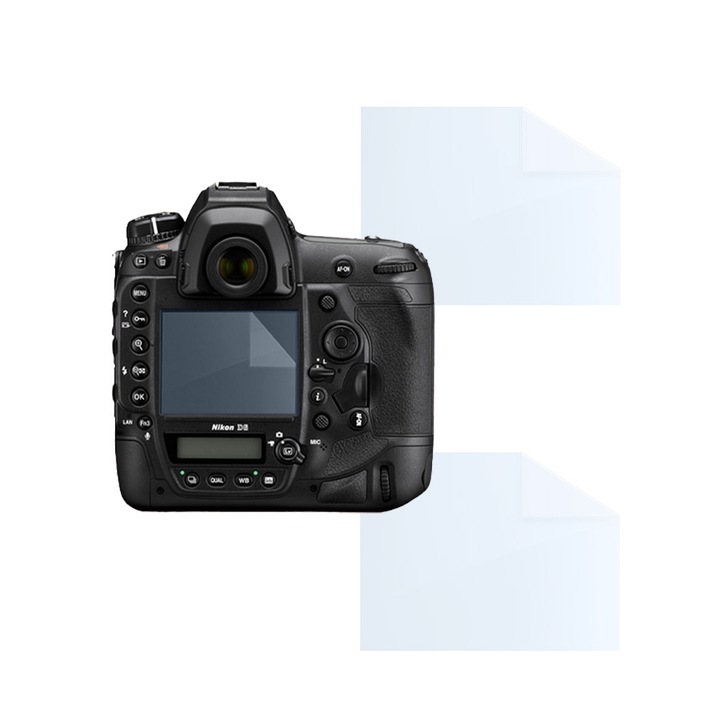 Set Folii pentru Nikon D6, FONIX LENS DEFENSE, 2 Folii de Silicon pentru Ecran, Anti-soc, Impotriva zgarieturilor, Regenerabile, Durabile, Rezistente la intemperii, Transparent